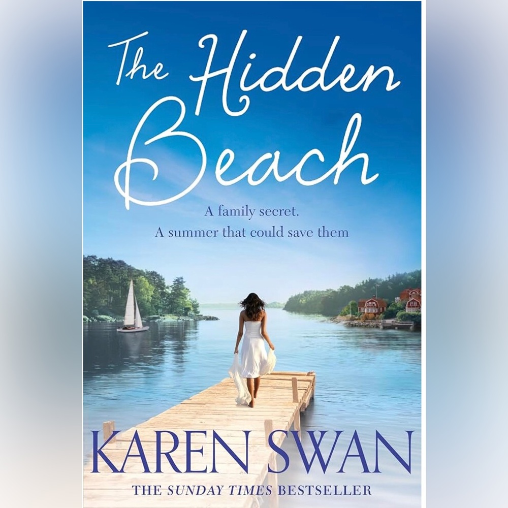 5for$20📗The Hidden Beach by Karen Swan - Blue Cover Paperback